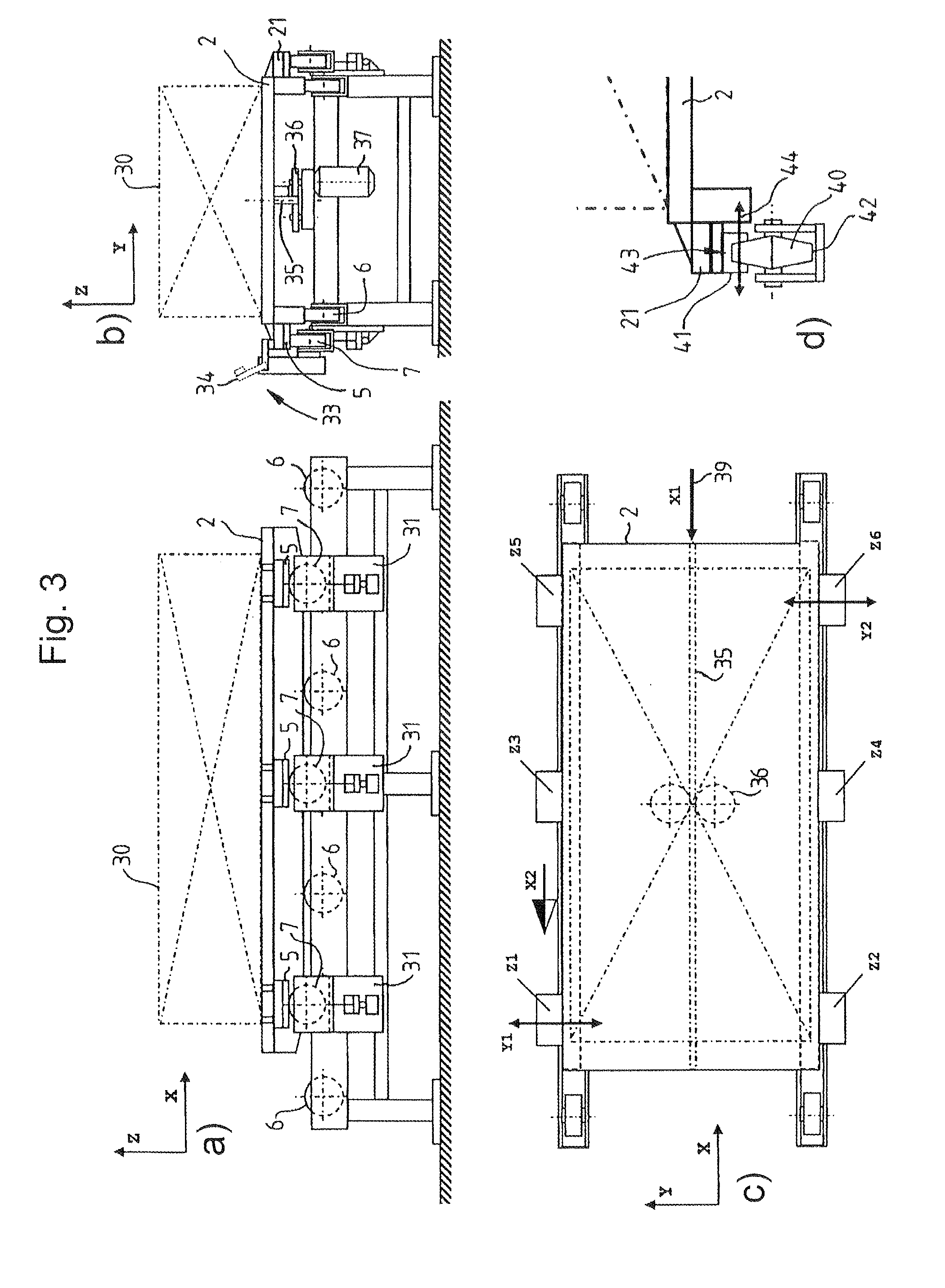 Conveying device for automation production lines