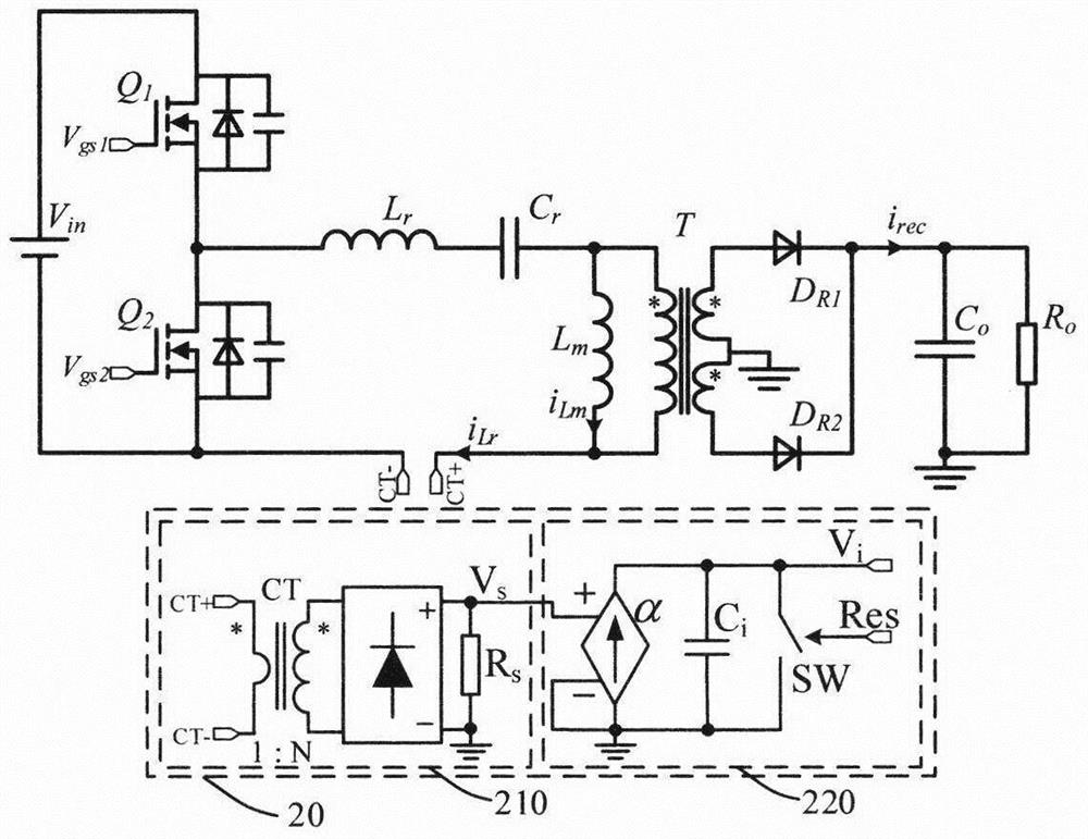 A Resonant Converter Current Detection and Control Method