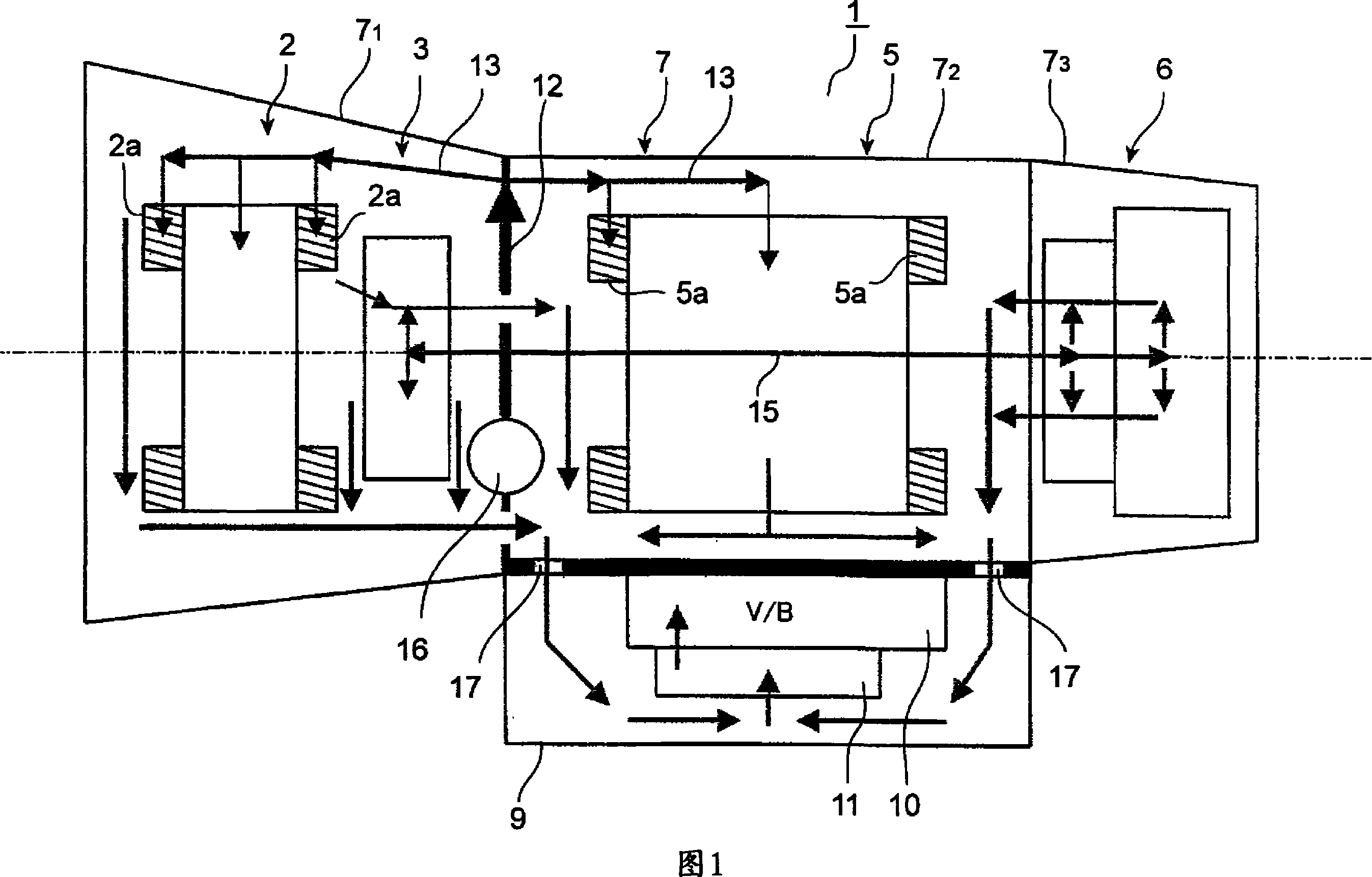 Hydraulic circuit device and hybrid drive system using that hydraulic circuit device