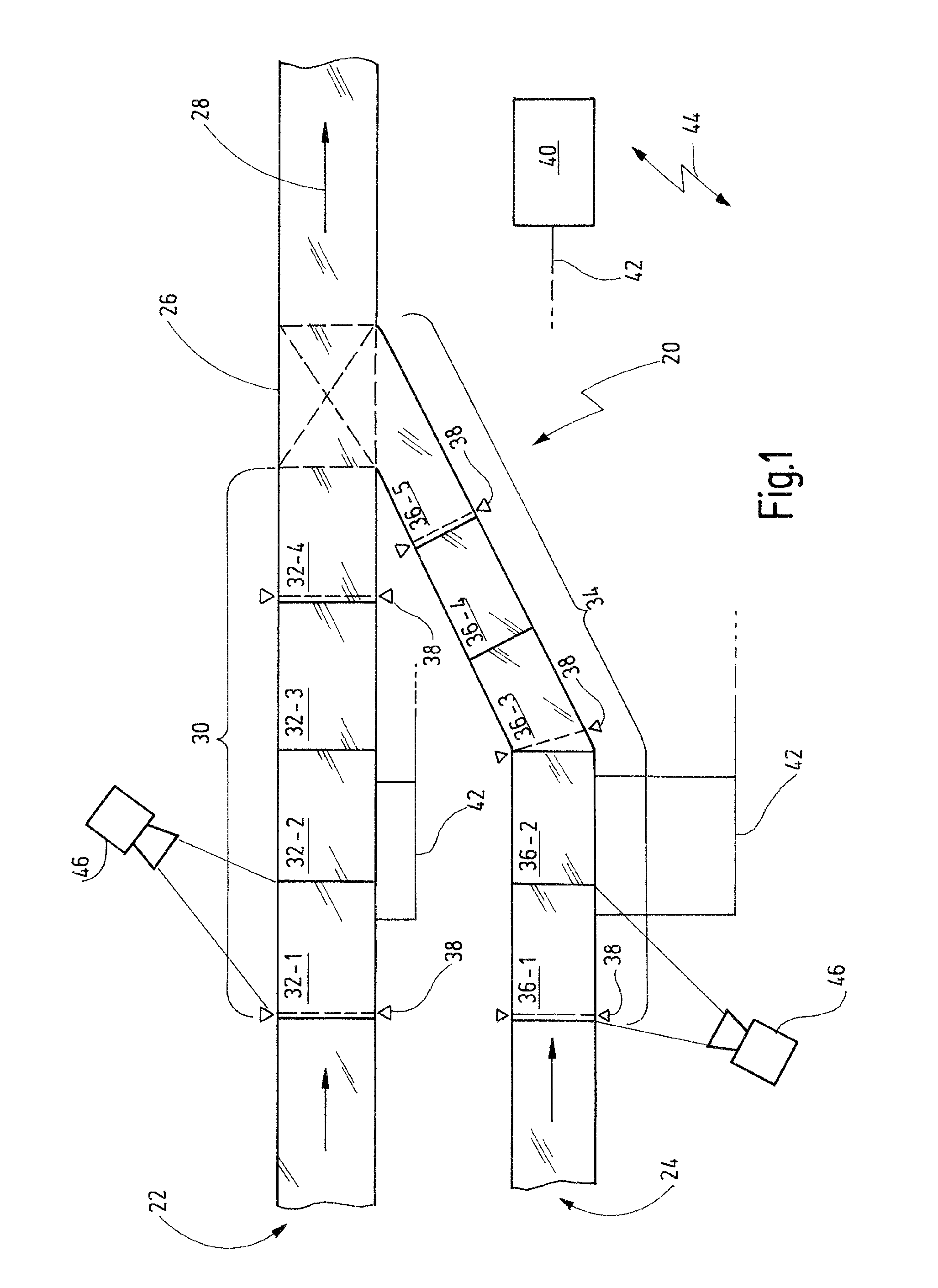 Material-flow control for collision avoidance in a conveyor system