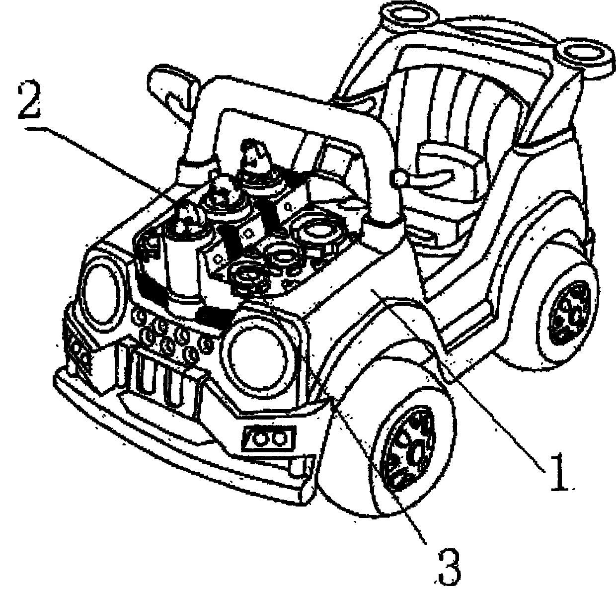 Four-wheel electric baby carriage