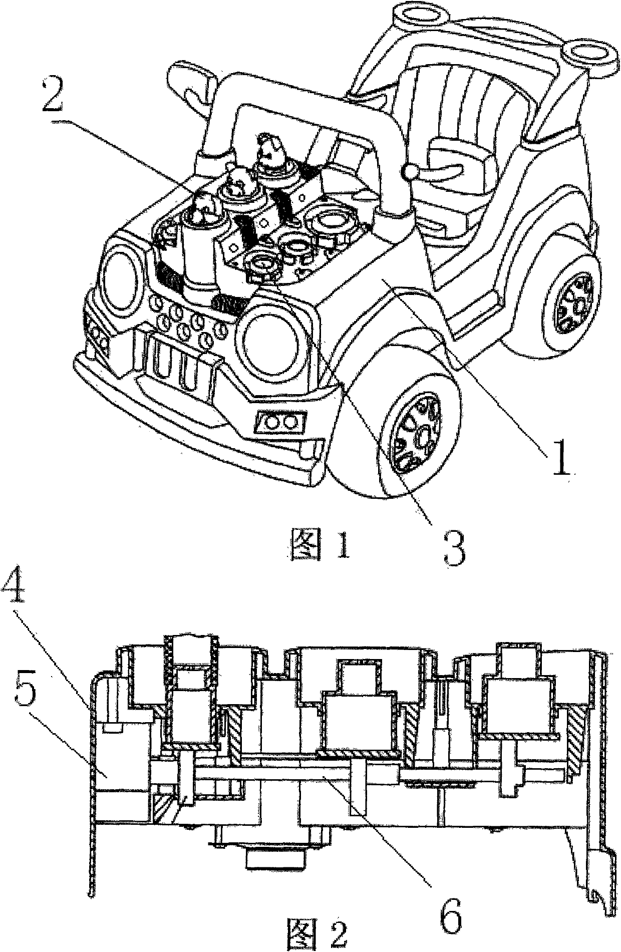 Four-wheel electric baby carriage