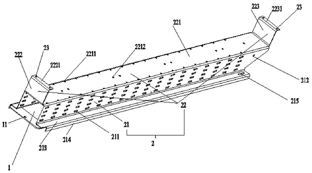 Terminal strip branching device and locomotive