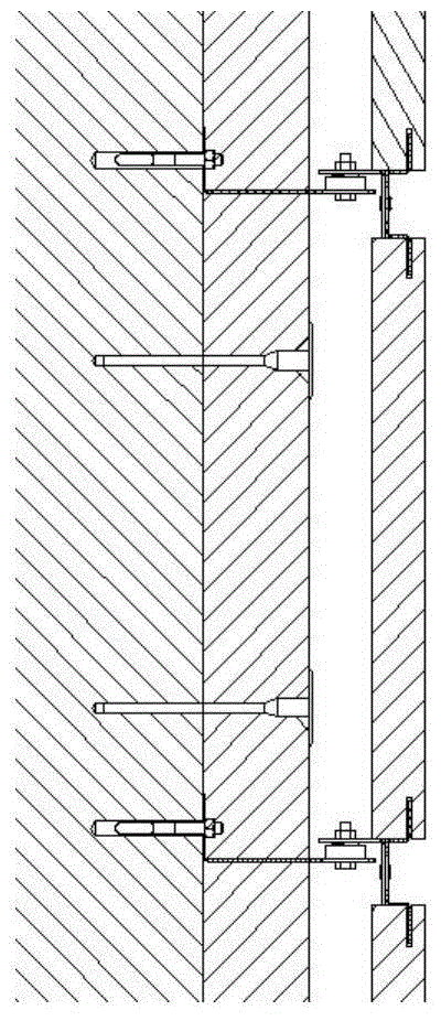 Assembly external wall heat insulation system and assembly method of assembly external wall heat insulation system