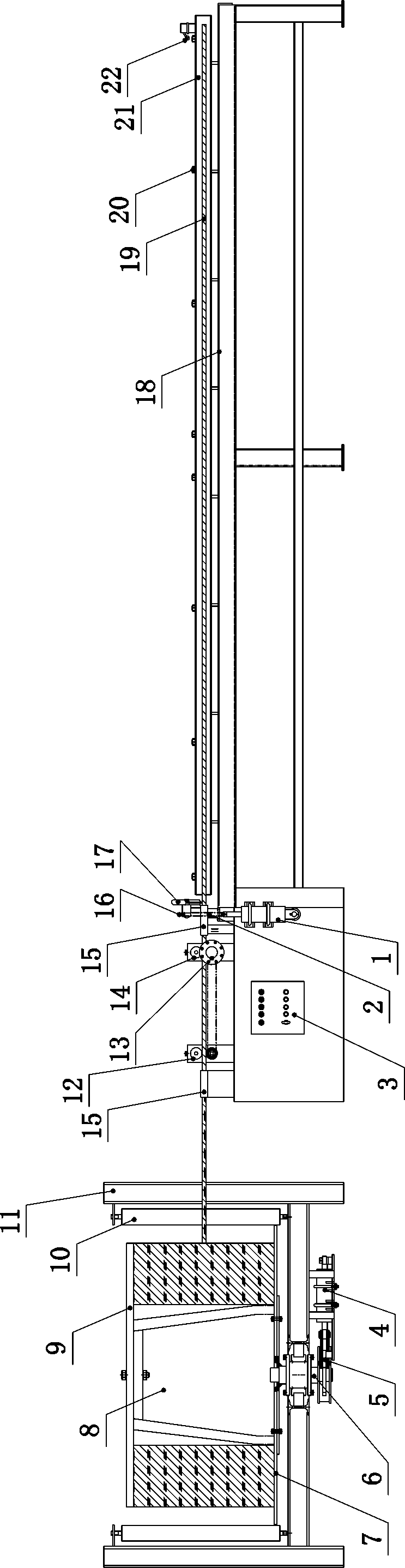 Full-automatic unmanned intelligent anchor cable blanking machine