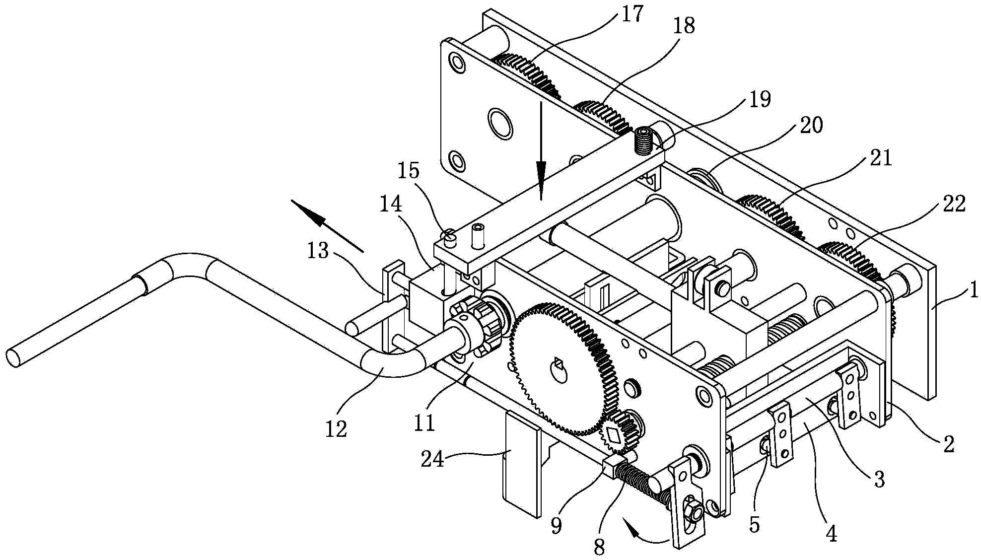 Operation-handle-locking-type three-station mechanism and operation method thereof