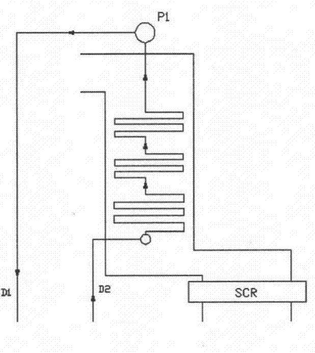 Feedwater replacement type economizer system for whole commissioning of denitration device