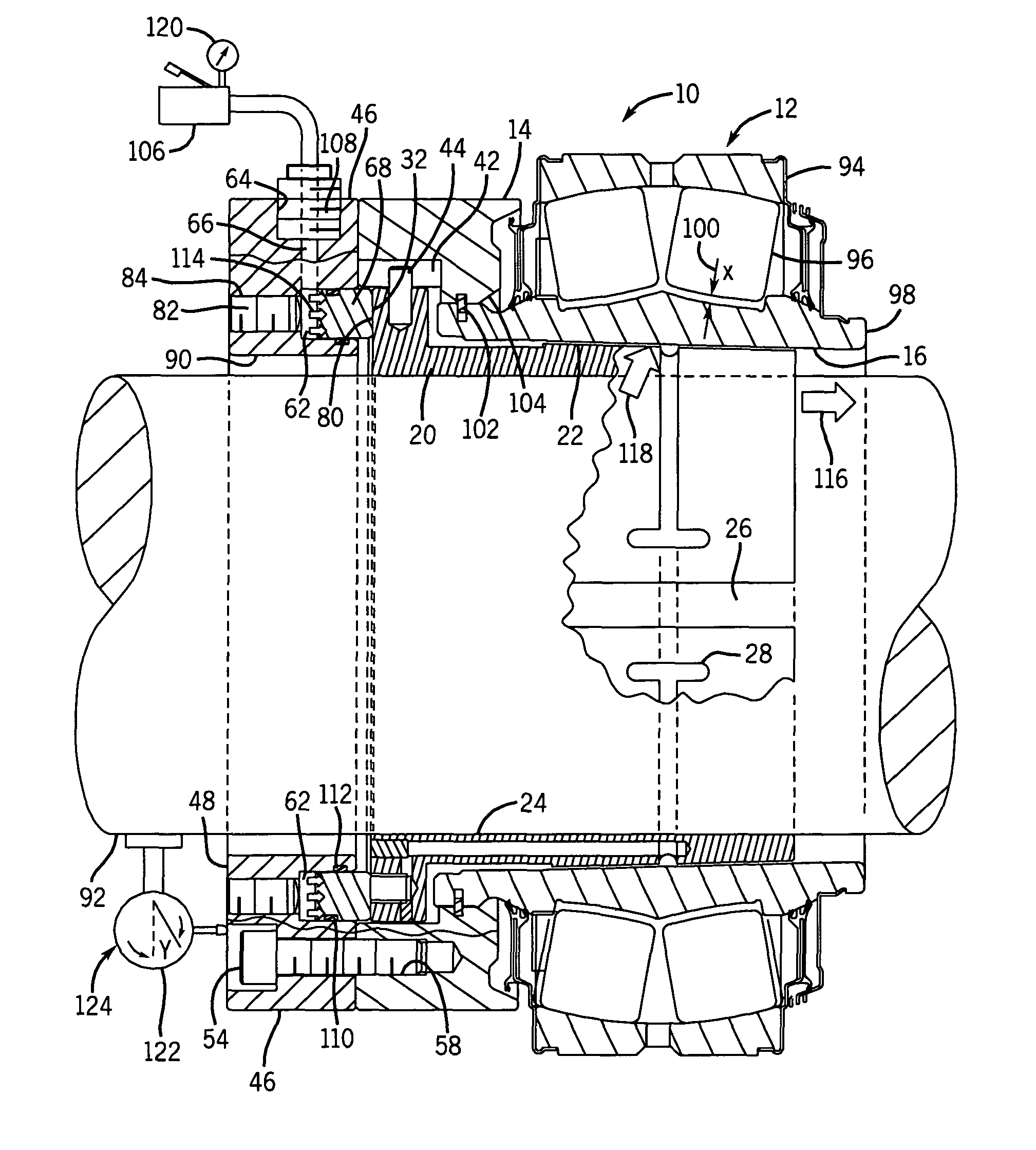 Hydraulically positioned shaft bearing attachment system and method