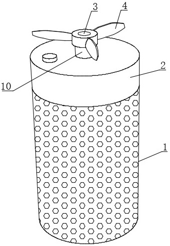 A wind-diffused soil in-situ remediation device