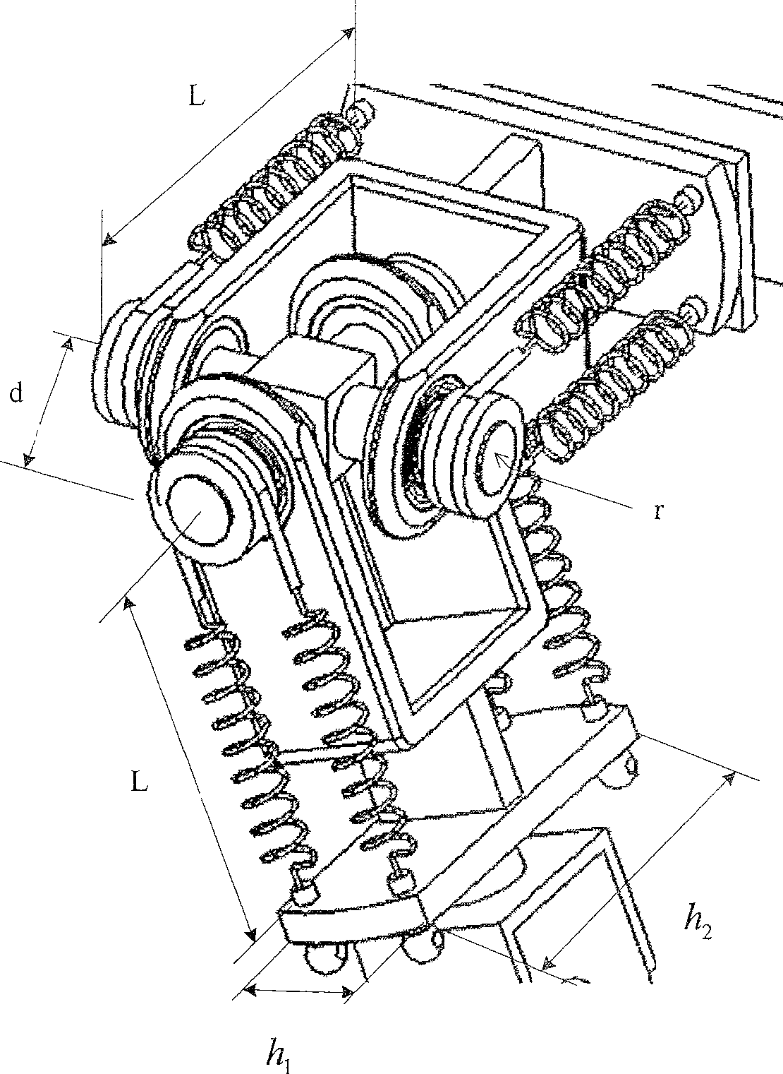 Driving joint for cross axle type robot based on shape memory alloy