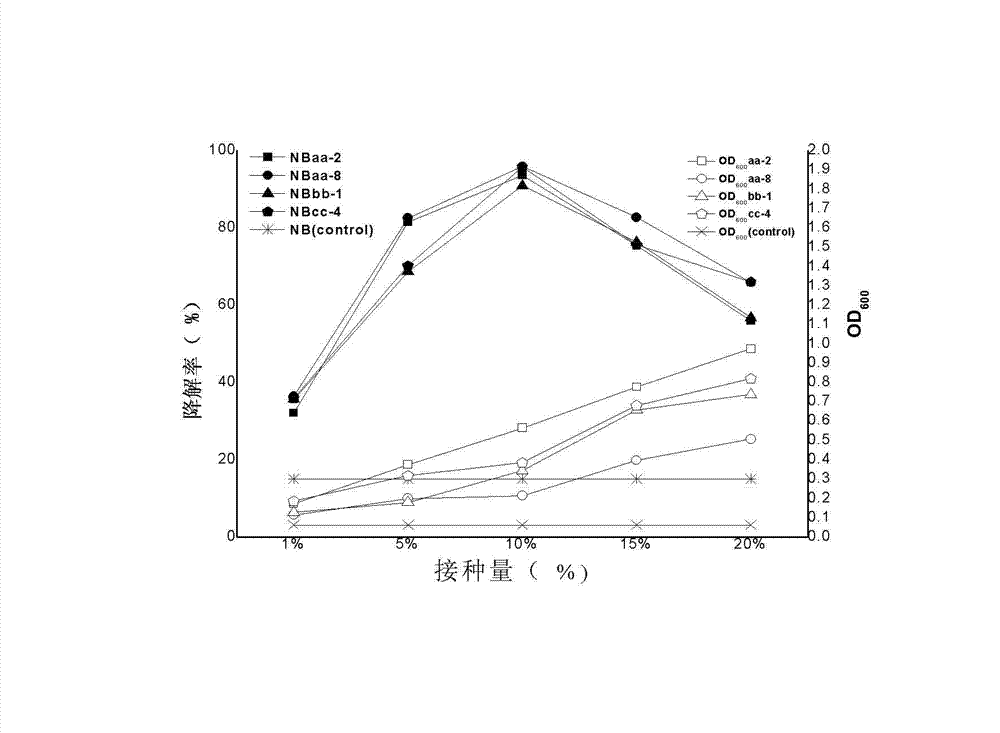 Method for degrading phenylamine in waste water