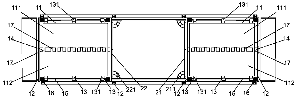 A buffer zone of a bridge segment prefabrication plant