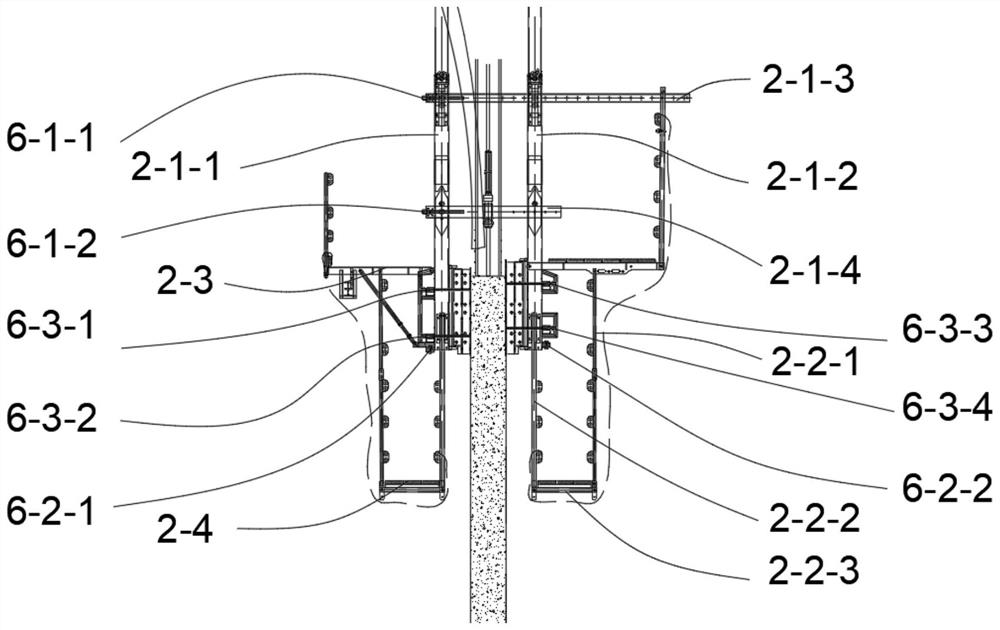 Slip form system suitable for construction of variable-diameter variable-cross-section cylinder structure