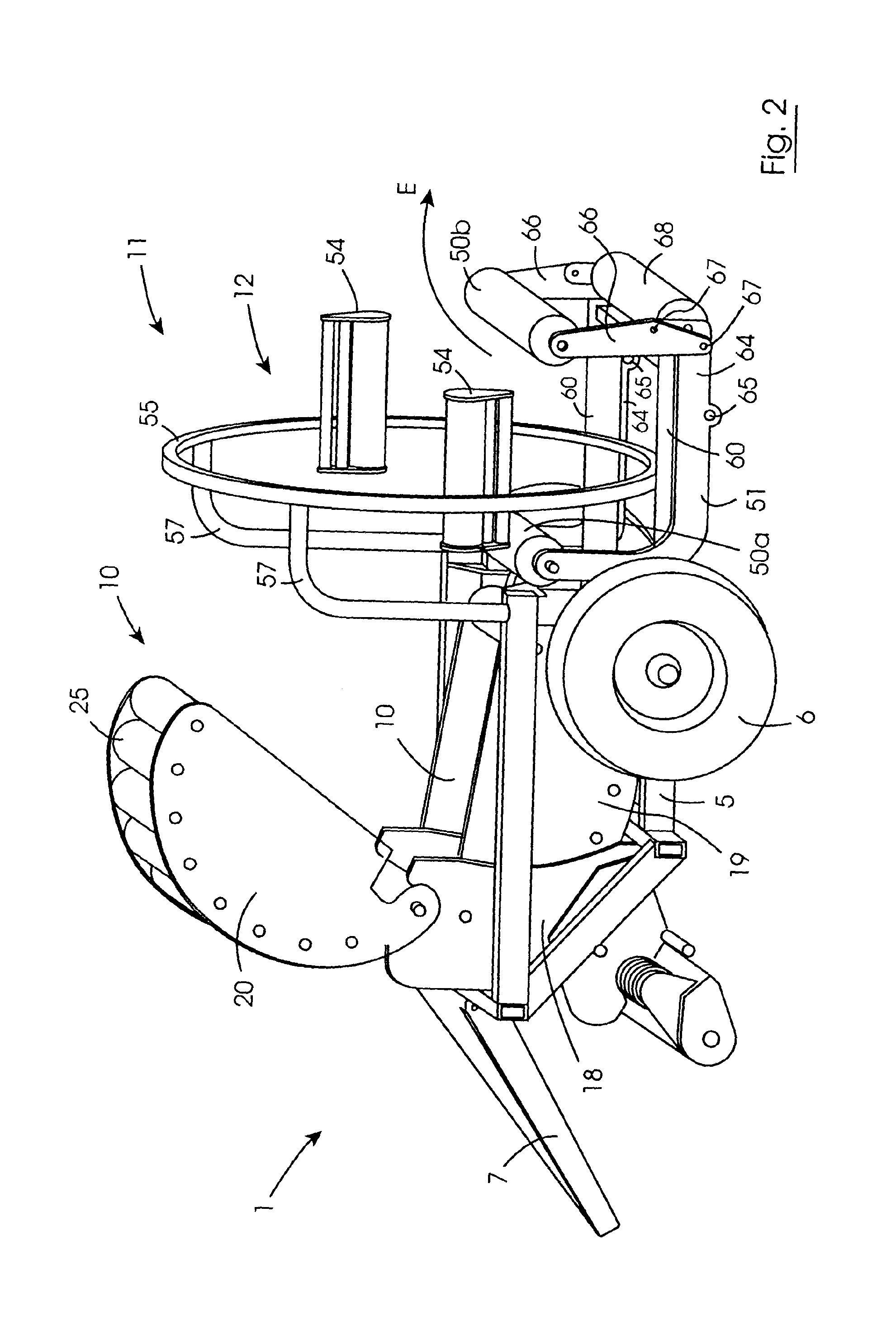 Combined baler/bale wrapper