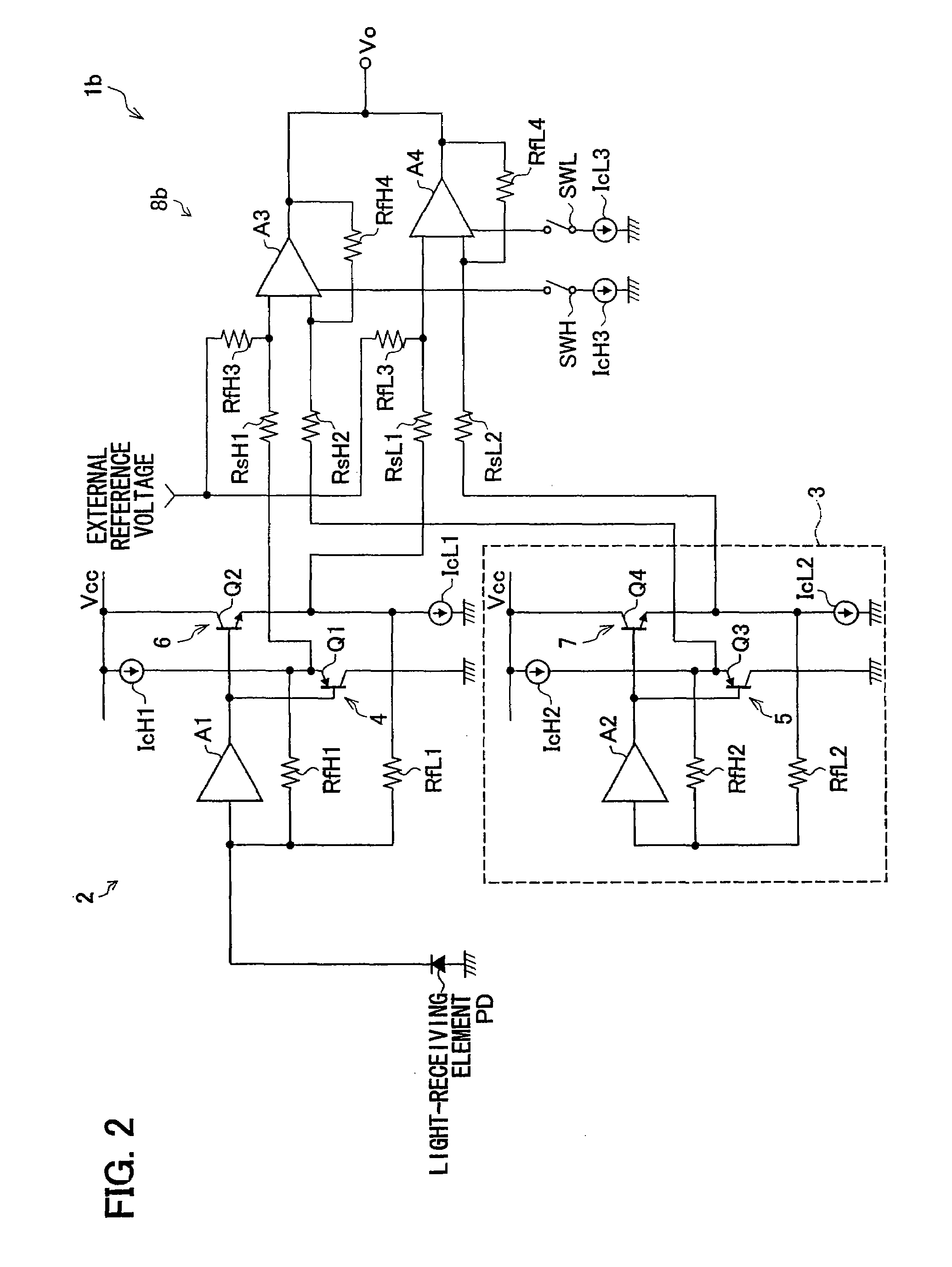 Light-receiving amplifier and optical pickup device