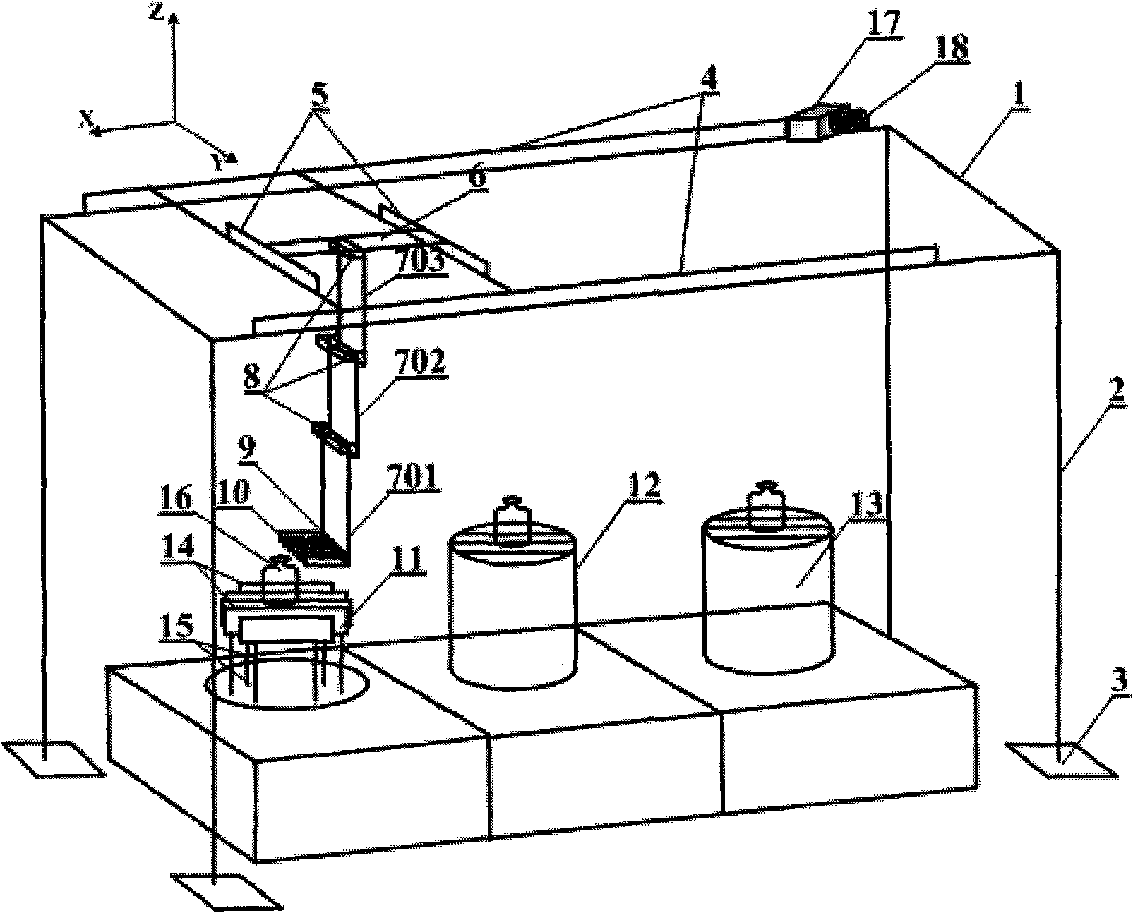 Automatic handing system of weight and application thereof