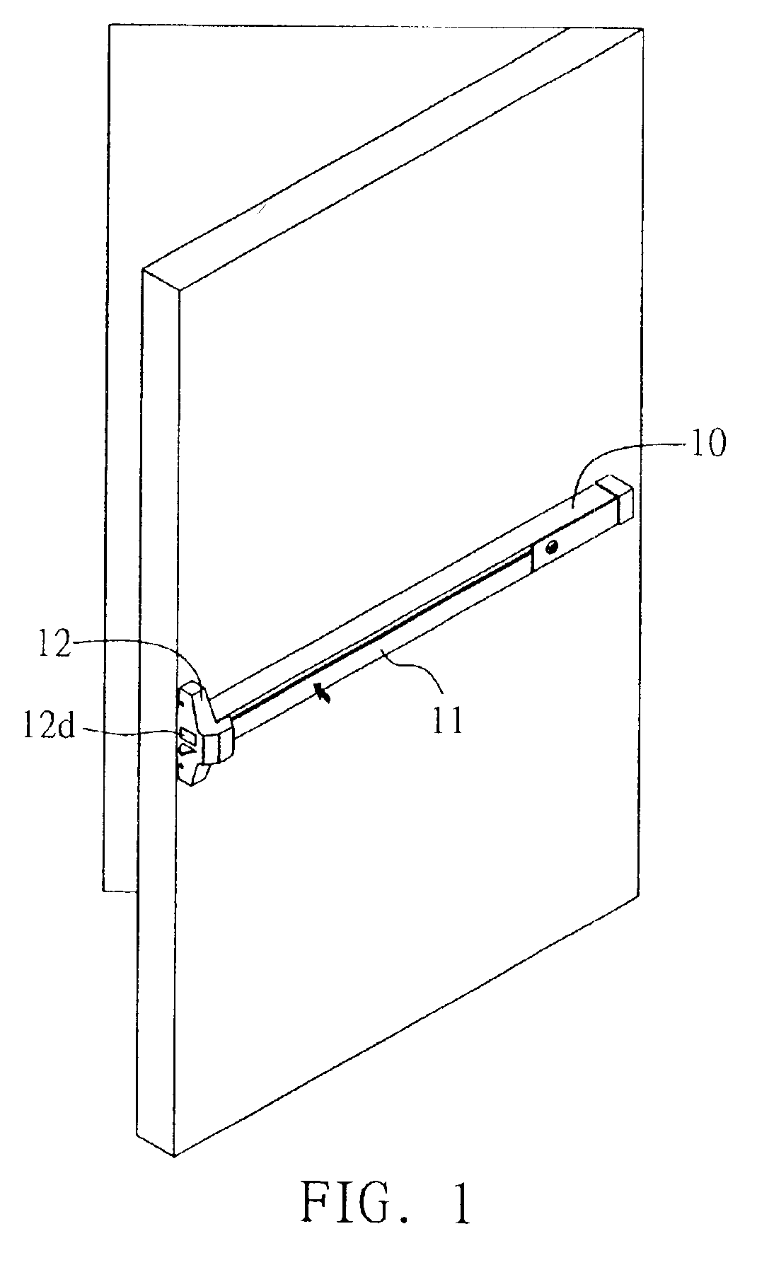 Fire door lock mechanism