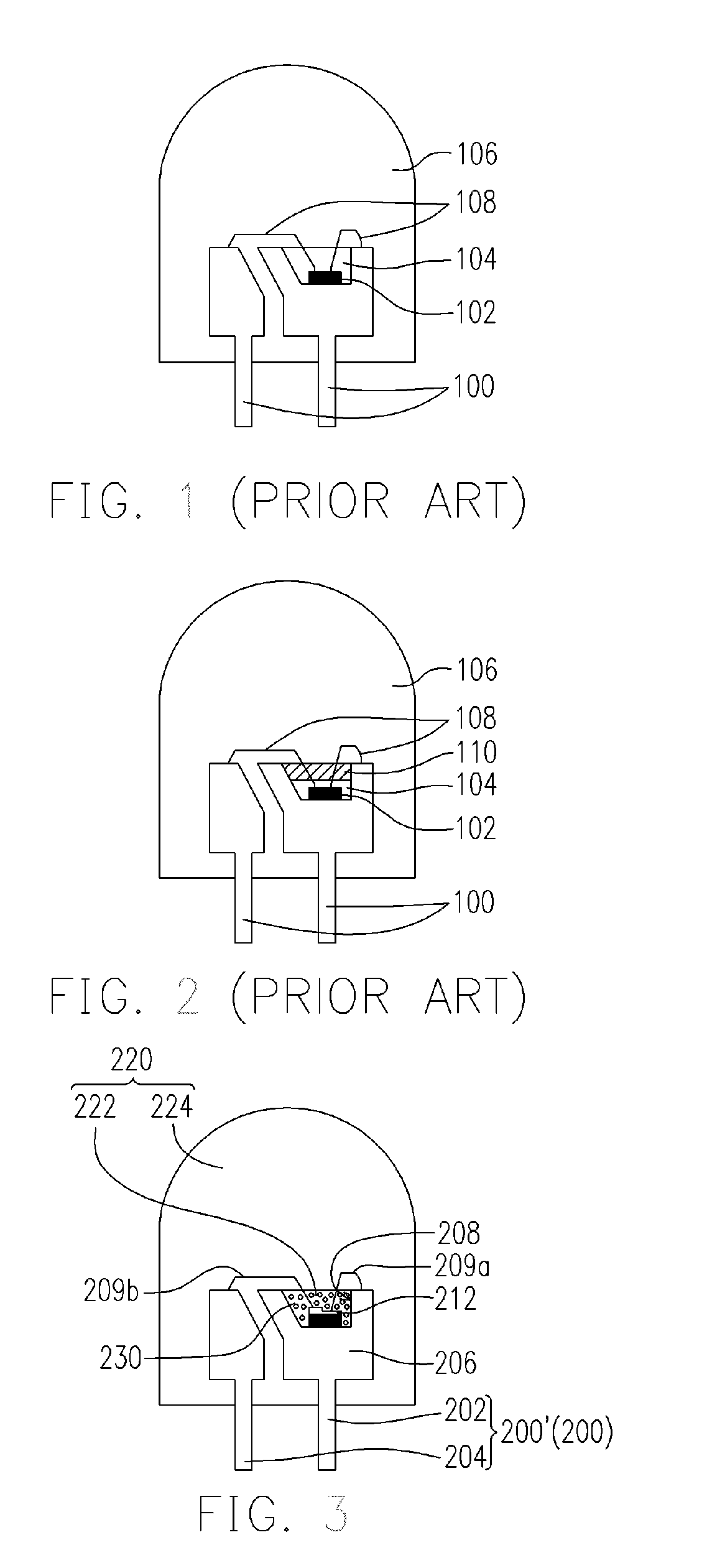 Light-emitting diode package structure, cold cathode flourescent lamp and photoluminescent material thereof