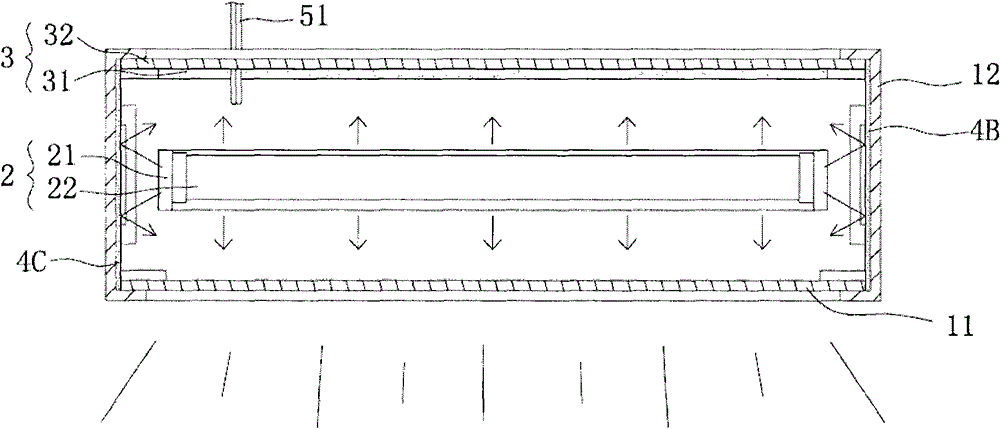 Light source recycling and generating device of advertising light box