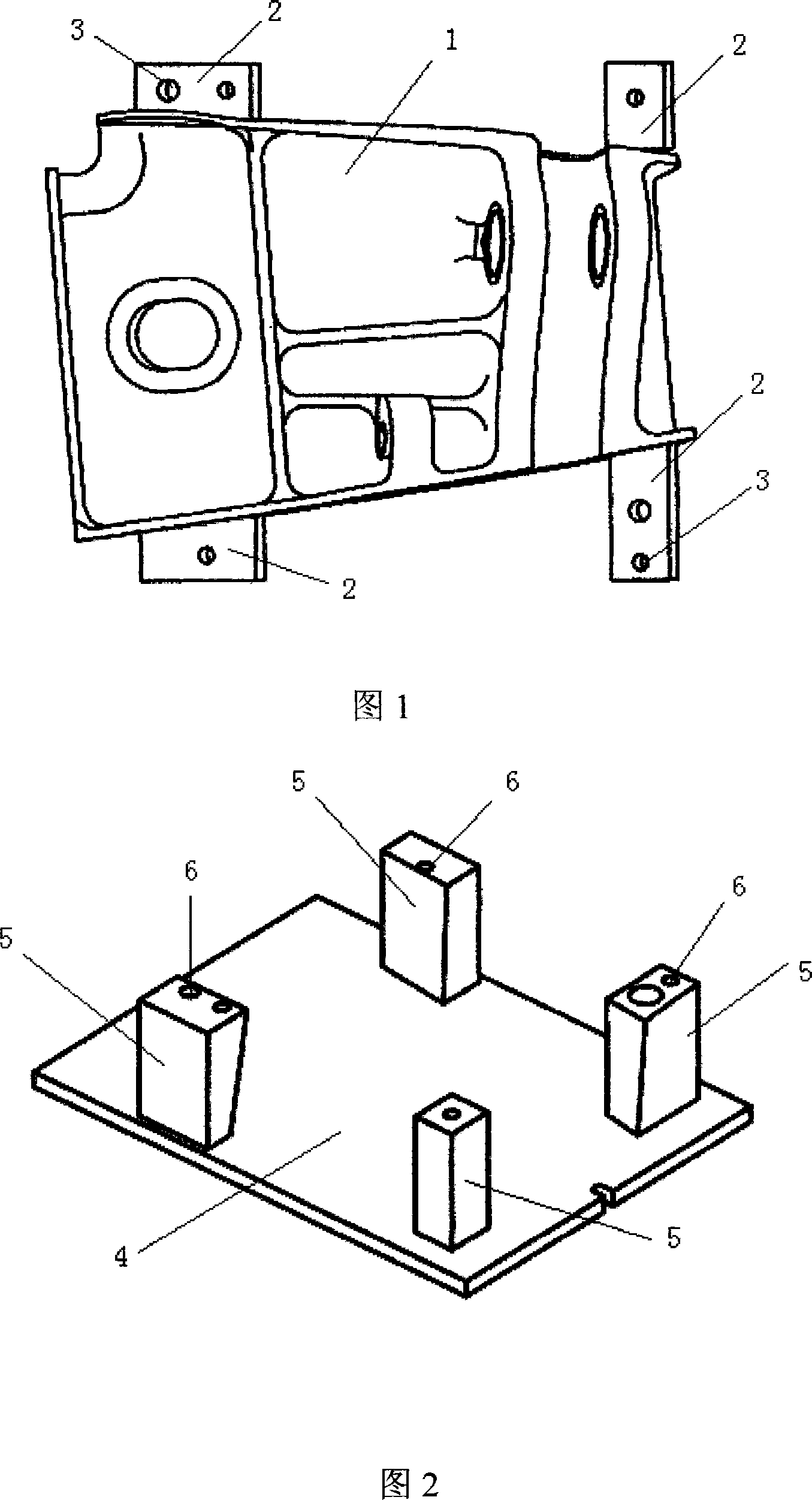 Joint parts numerically controlled process clamping method and milling tool