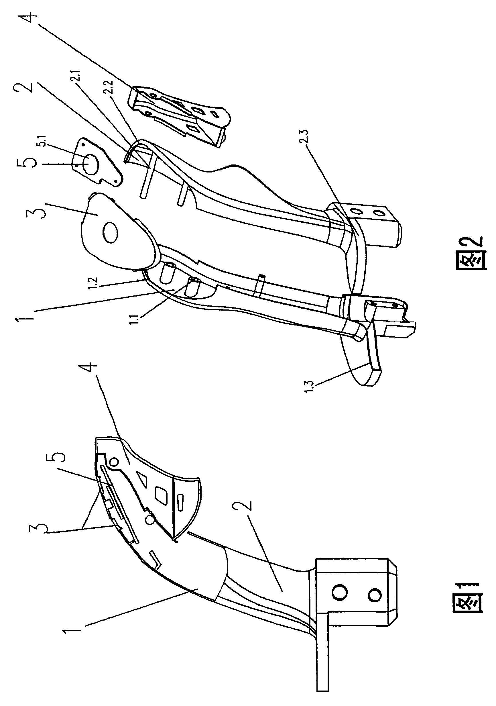 Operating control handle of glide steering loader