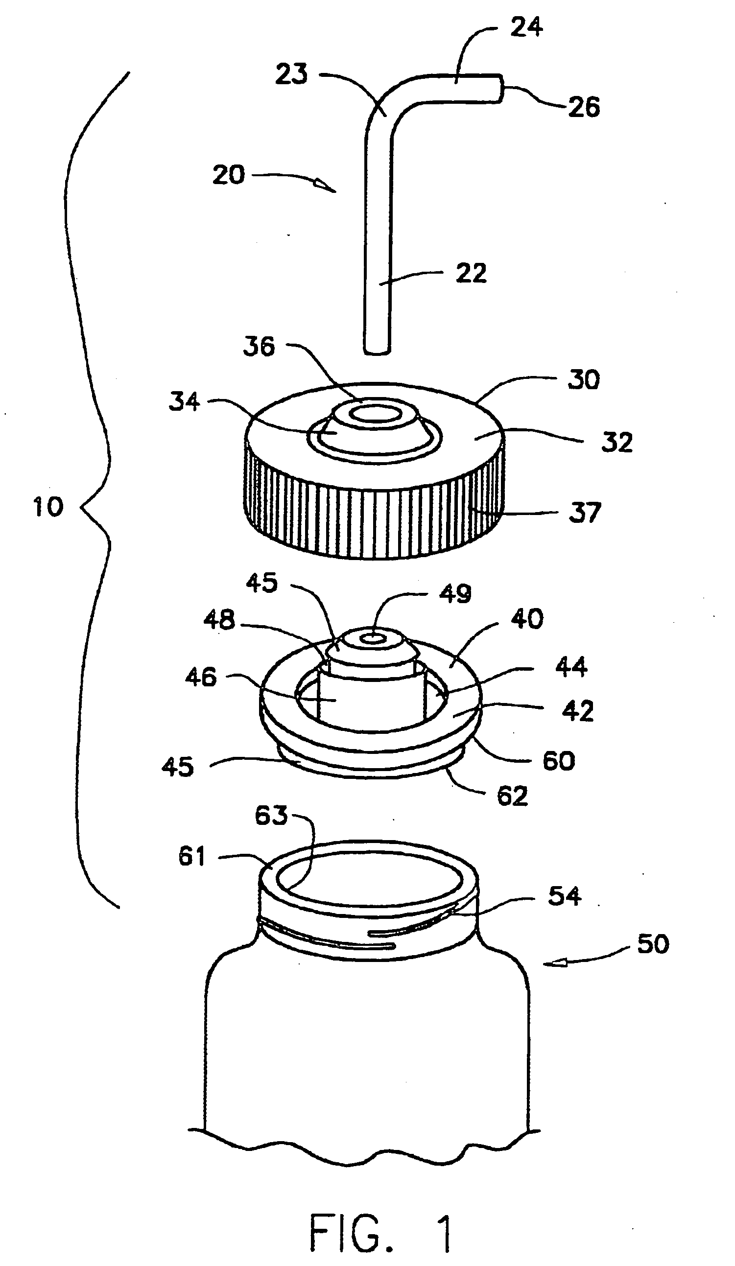 Removable cap assembly