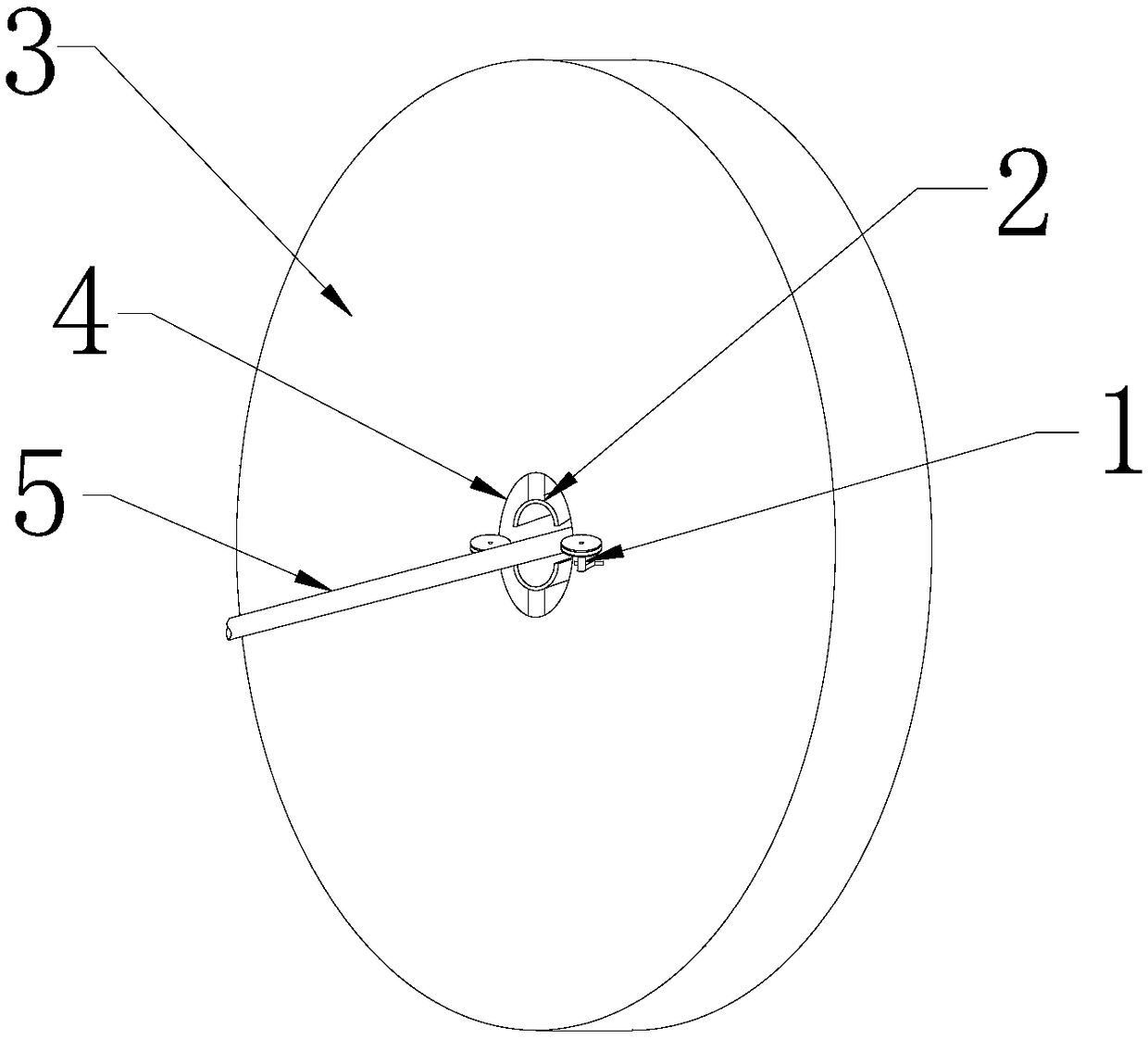 Yarn spraying device for processing graphite tetrafluoride synthetic fiber