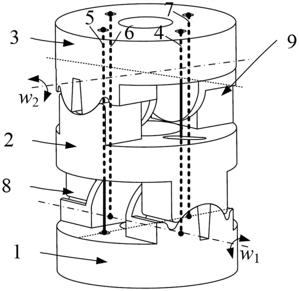 A wire-actuated joint that enables decoupling of bending motion