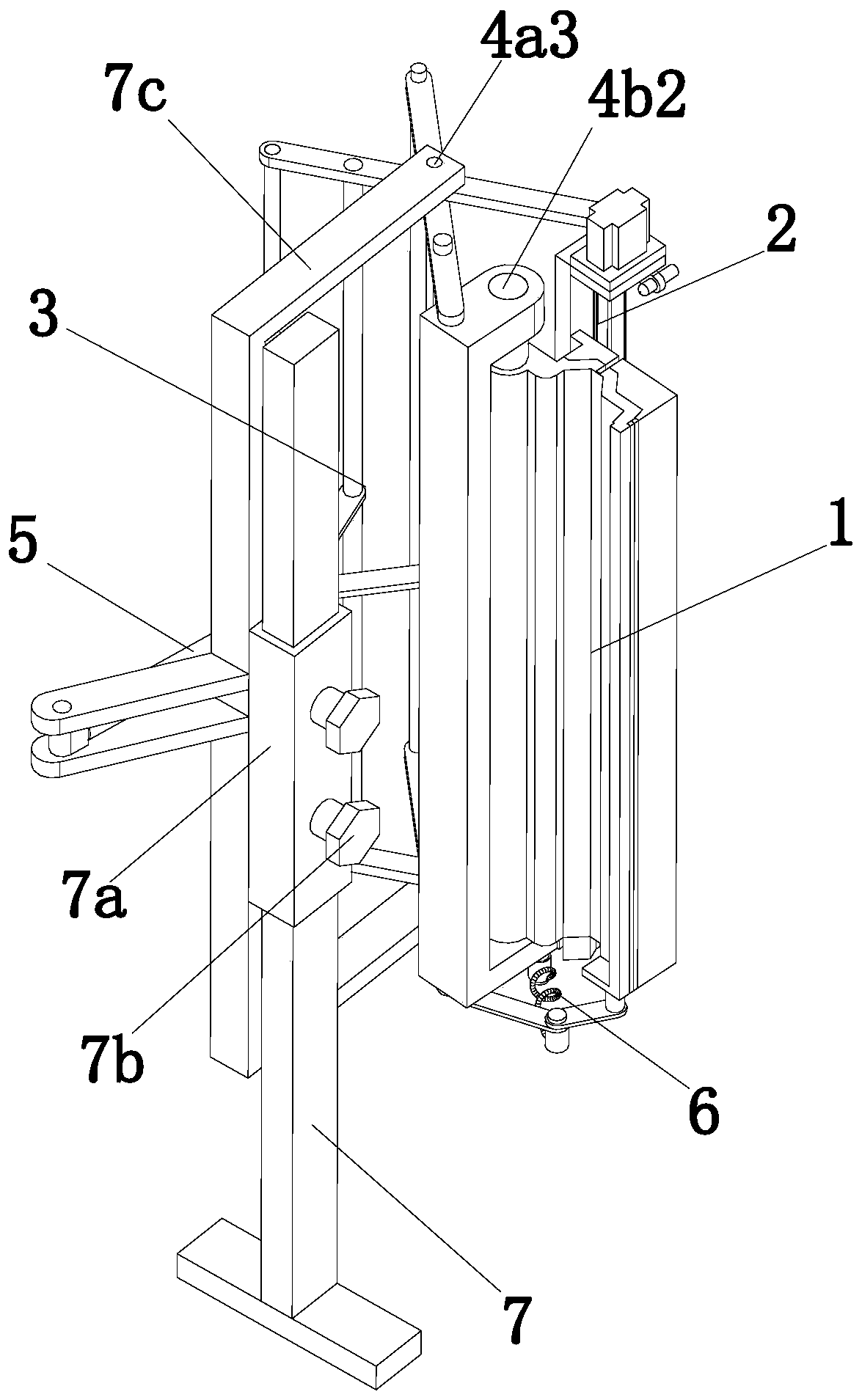 Film cutting mechanism for straw bale film wrapping machine and film cutting method thereof