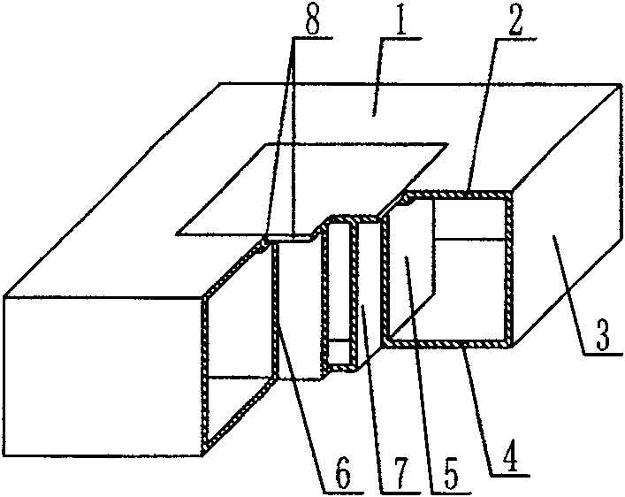 Lightweight permanent embryonic shell in use for filling concrete