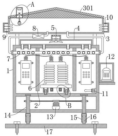 Sub-box combined type transformer