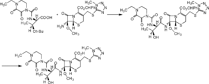 Synthesis method of cefbuperazone