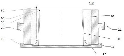 Riser mold and riser preparation method with exhaust structure