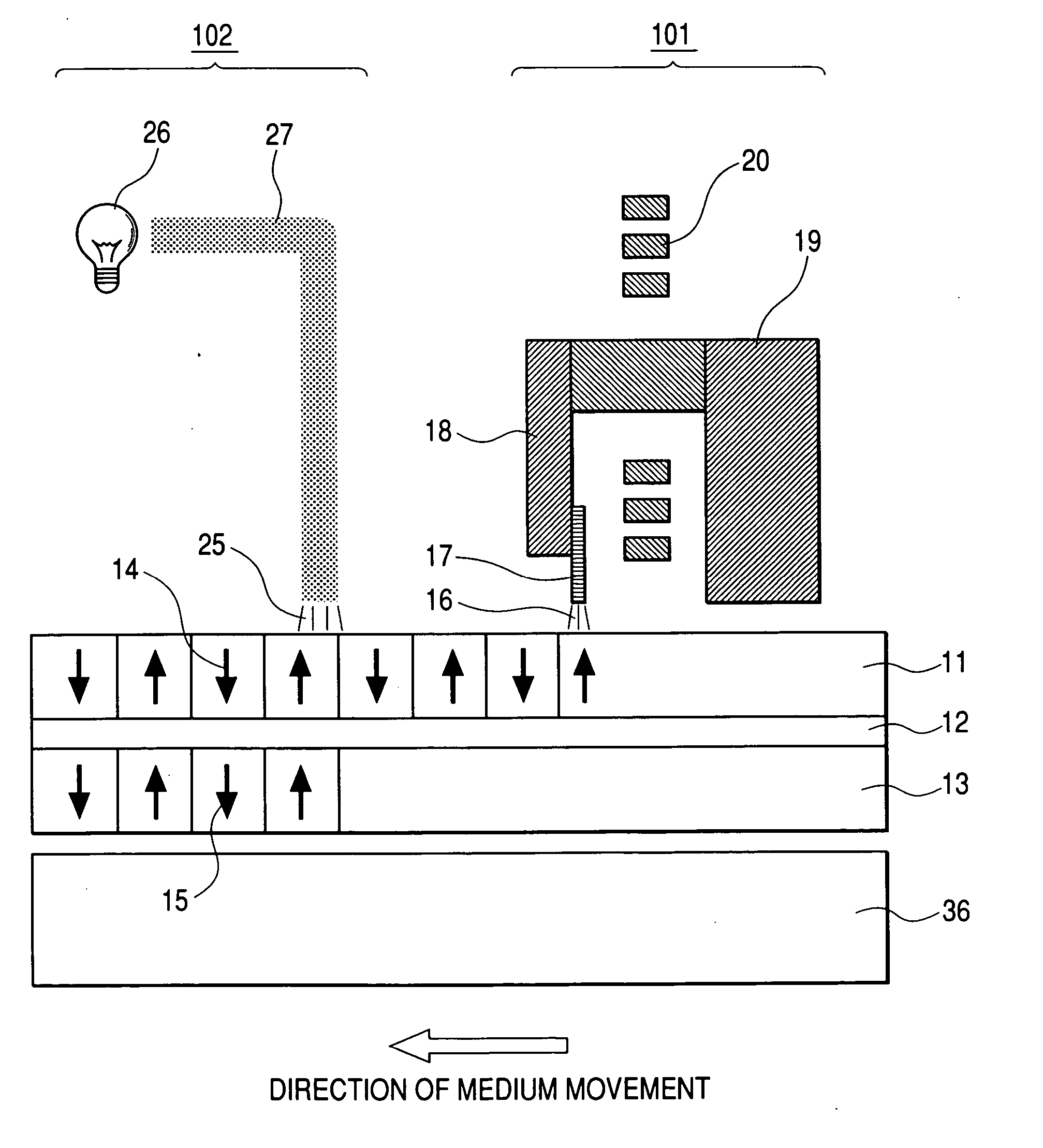 Magnetic recording media for thermo-magnetic printing, magnetic recording method utilizing thereof and magnetic disk recording apparatus