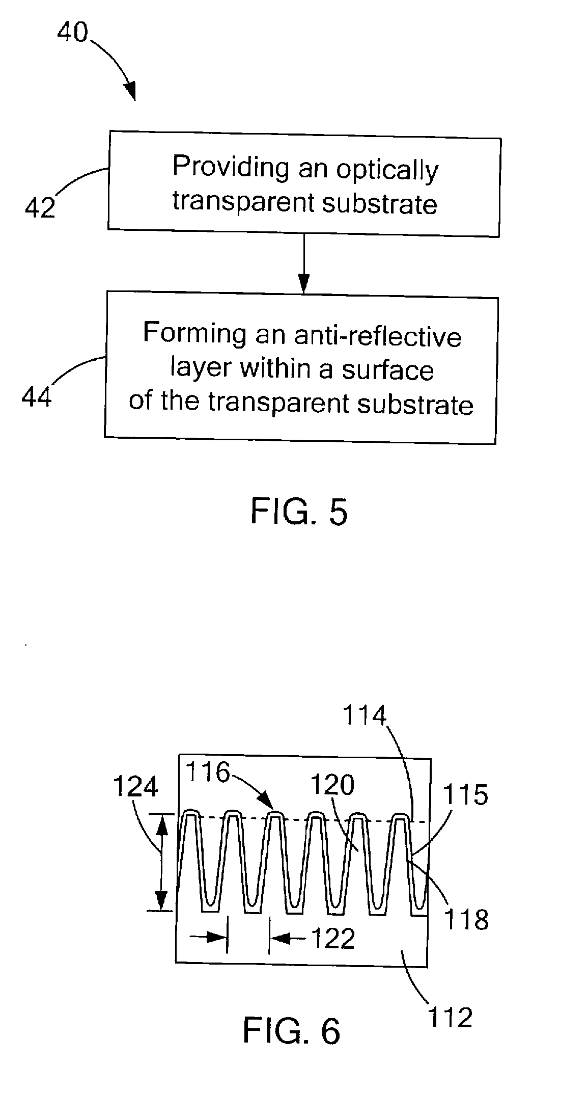 Transparent Anti-reflective article and method of fabricating same