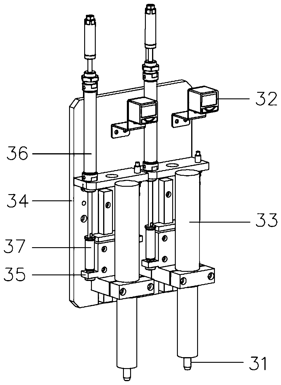 Mechanical arm mounting device used for gear frame