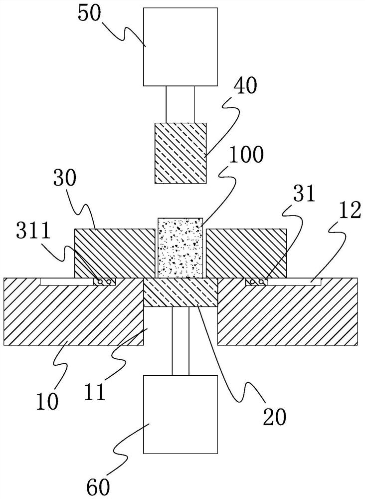 Metal block extrusion forming equipment and metal block extrusion forming method