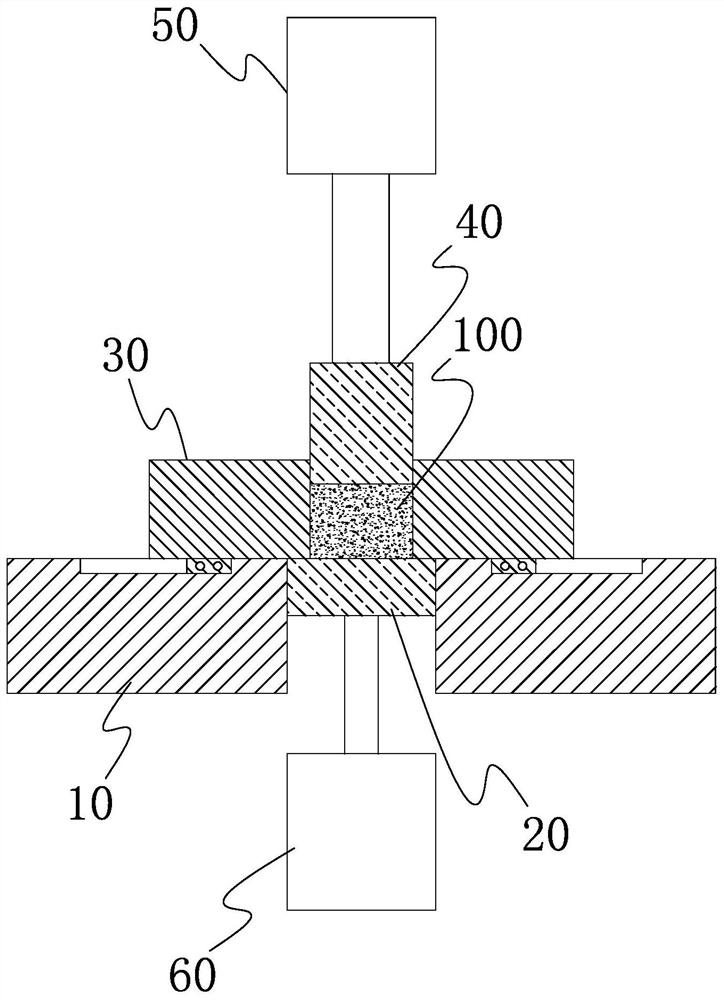 Metal block extrusion forming equipment and metal block extrusion forming method