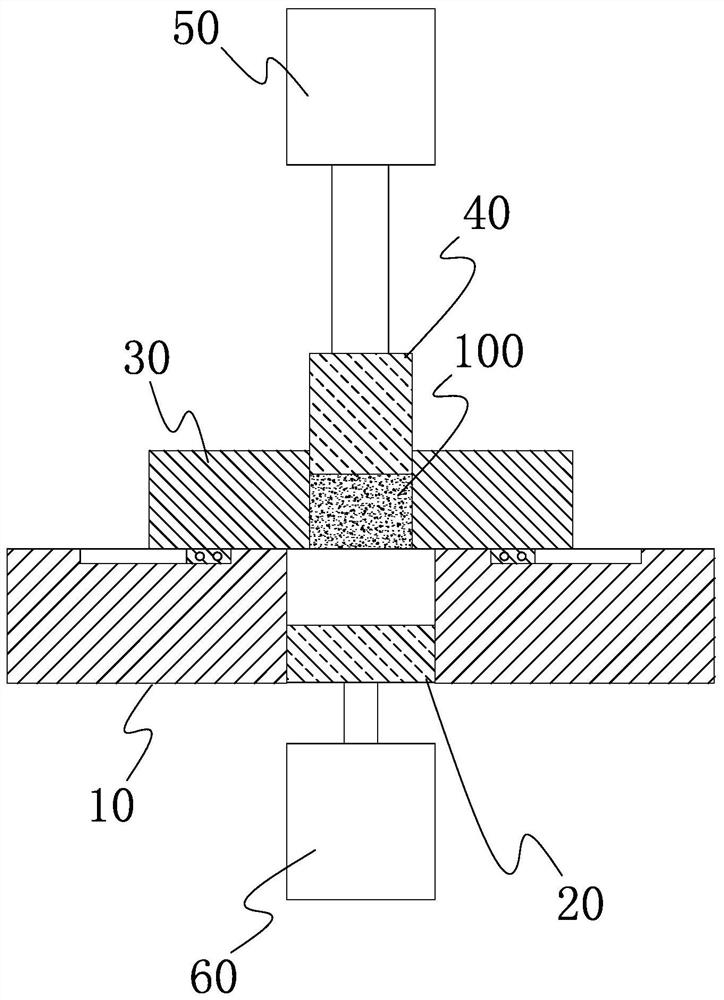 Metal block extrusion forming equipment and metal block extrusion forming method