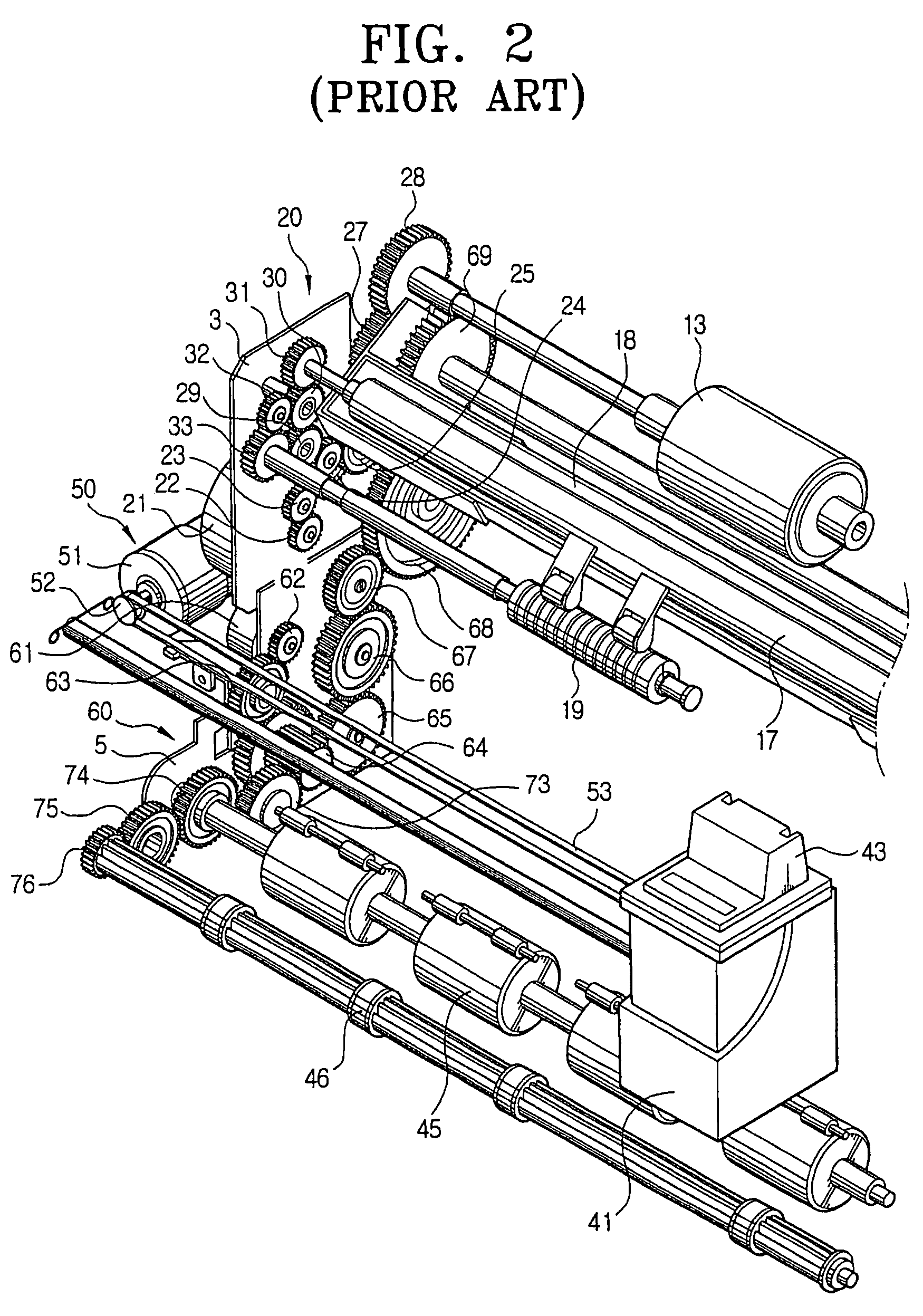 Power transmitting apparatus, power switching apparatus, and driving apparatus of multi-function machine using the same