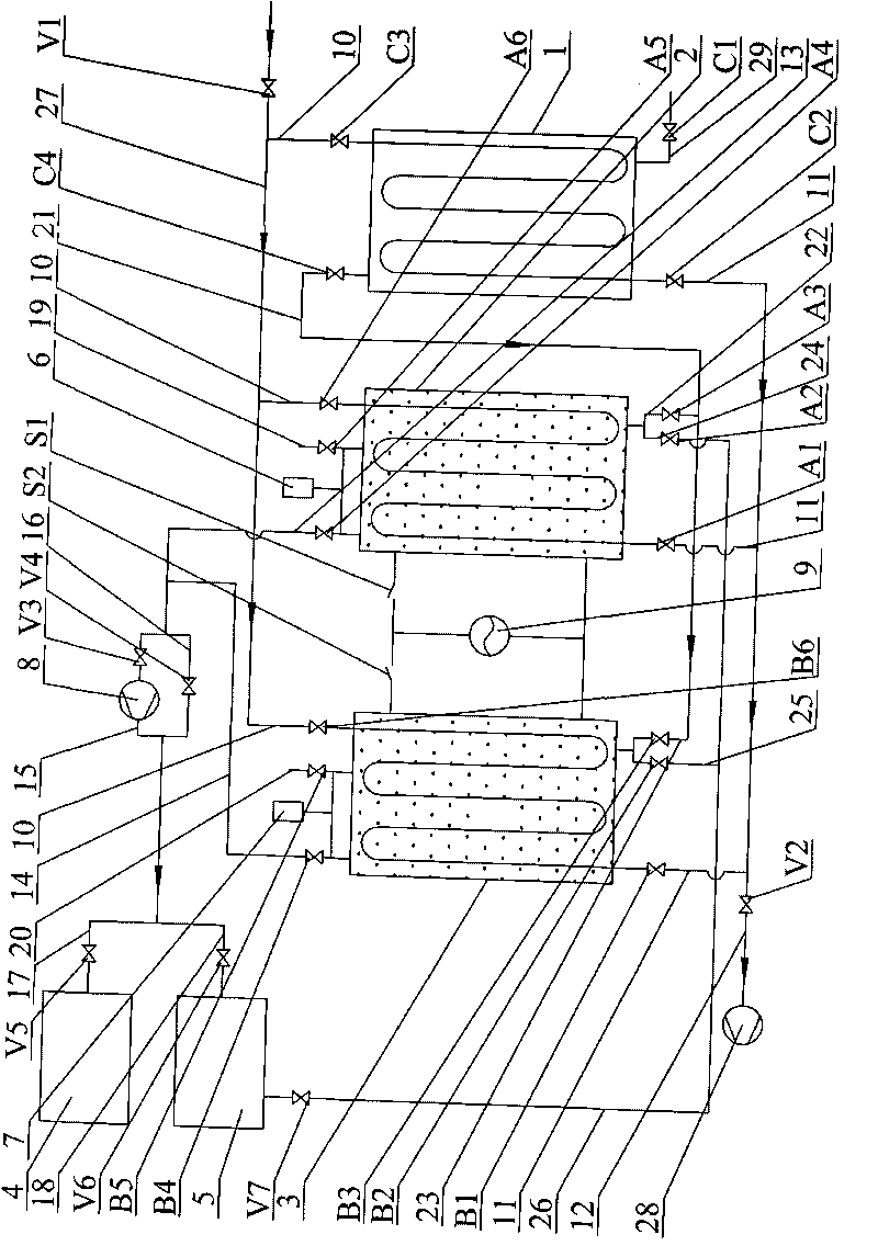 Method and system for capturing CO2 by temperature-lowering absorption and low-voltage desorption