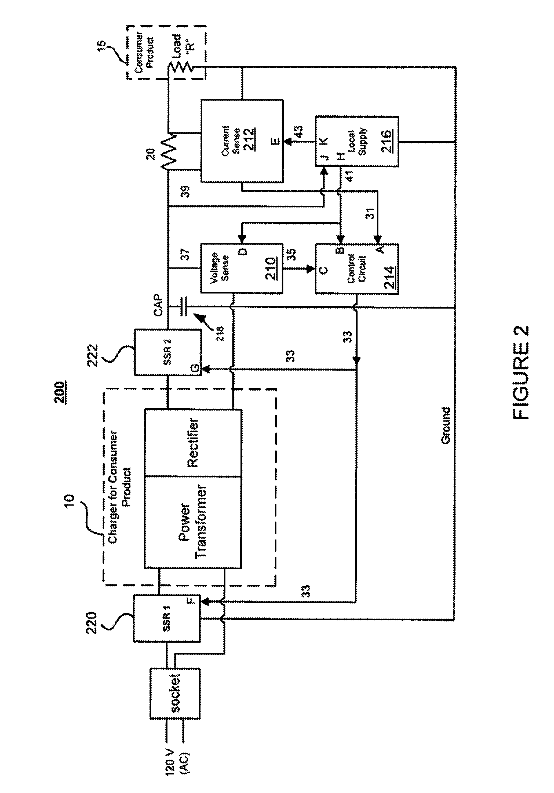 Circuit and associated method for reducing power consumption in an a power transformer