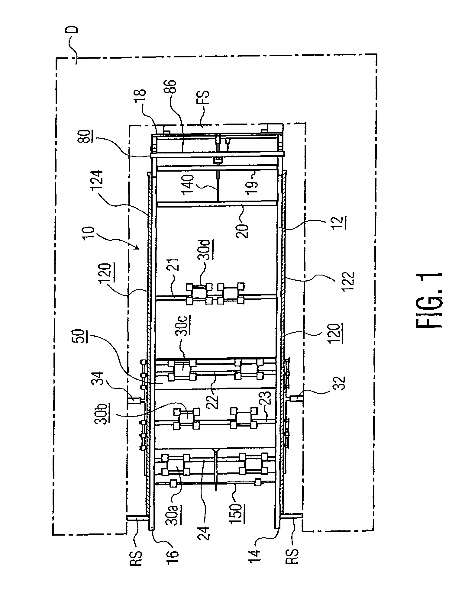 Boat lift operated by boat's propulsive force