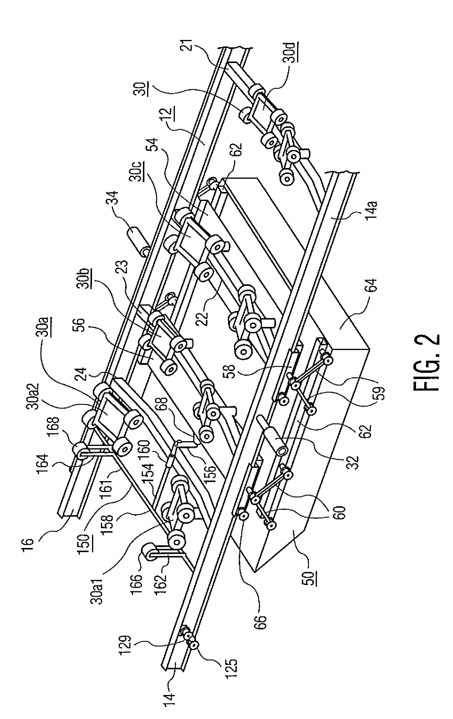 Boat lift operated by boat's propulsive force