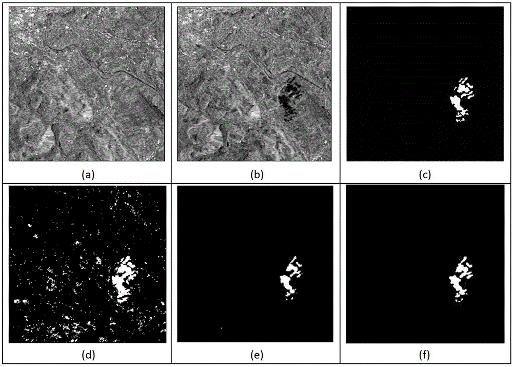 SAR image change detection method based on artificial immune multi-objective clustering