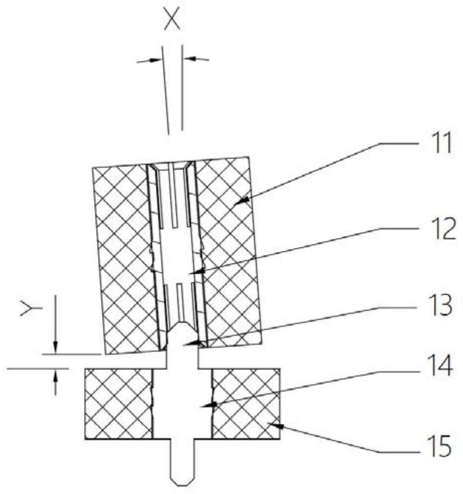 Large-tolerance blind-mating connector and cavity filter