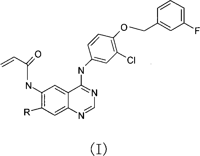Pharmacy use of 4-aniline quinazoline derivatives