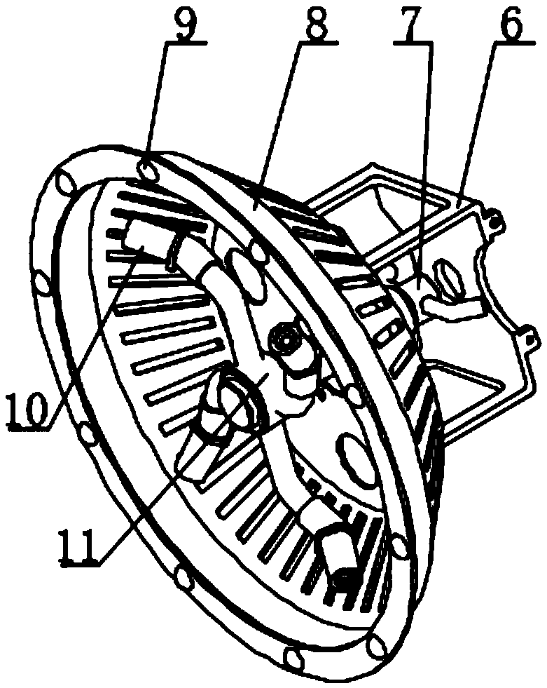 Underwater cavitation cleaning device for propeller and use method thereof