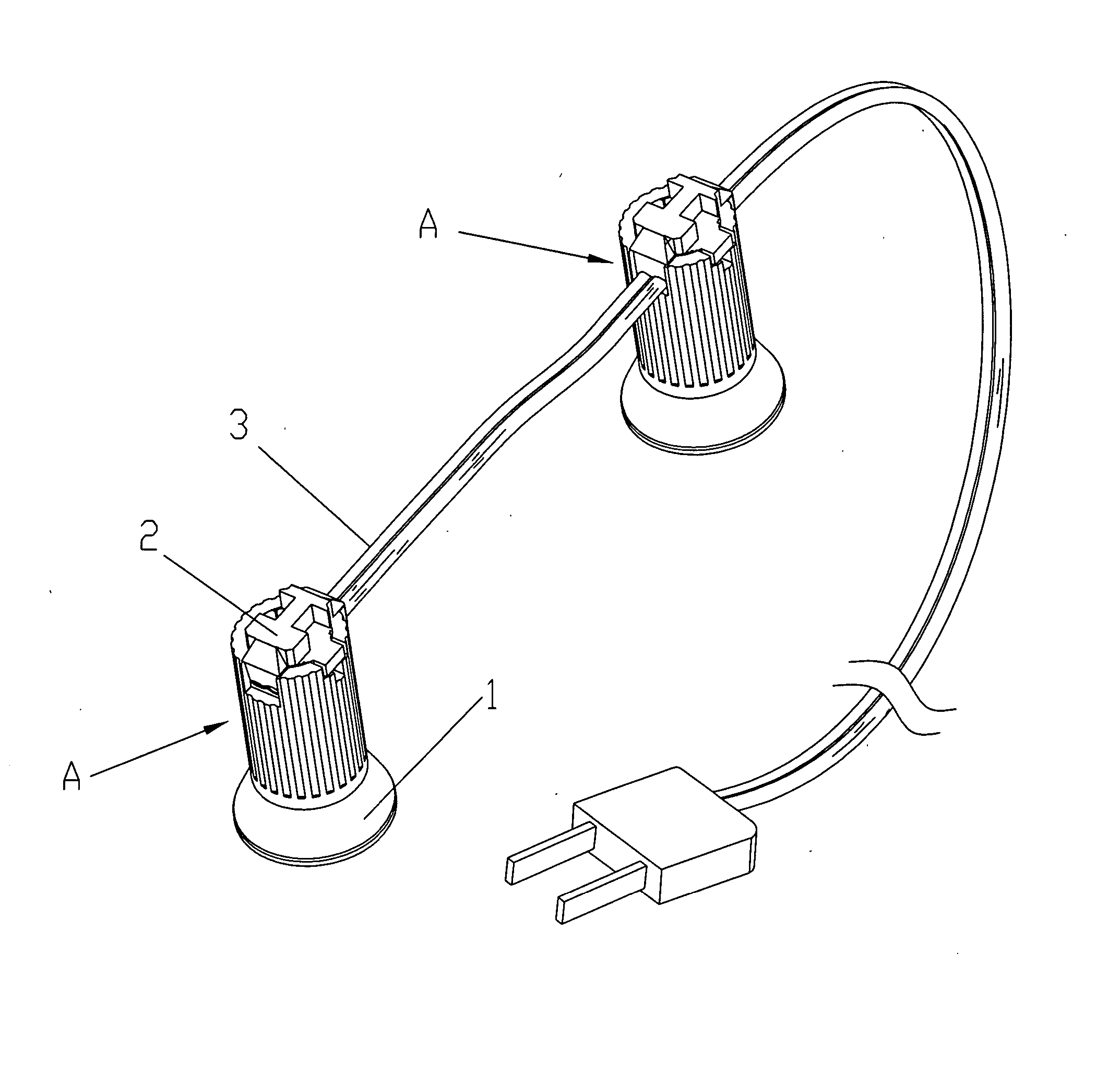 String lamp assembly