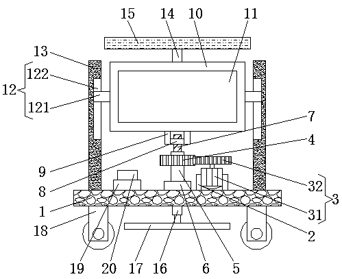 Warning device for communication construction sites